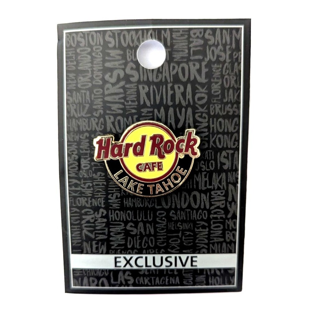 Hard Rock Cafe Lake Tahoe Exclusive Logo Pin 1.5 x 1-inch Collectible Gift NIP